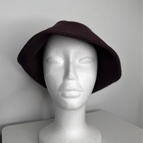 1970s–1980s New York Hat Co Brown Wool Felt Asymmetrical Cloche Hat main image 7